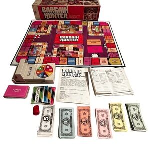 Vintage Retro 1981 Bargain Hunter Shopping Game Milton Bradley Excellent Shape